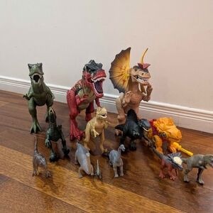 Lot 12 dinosaurs With Sound  Jurassic Park Dinos 🦖 Dinosaur Toy Figure Set